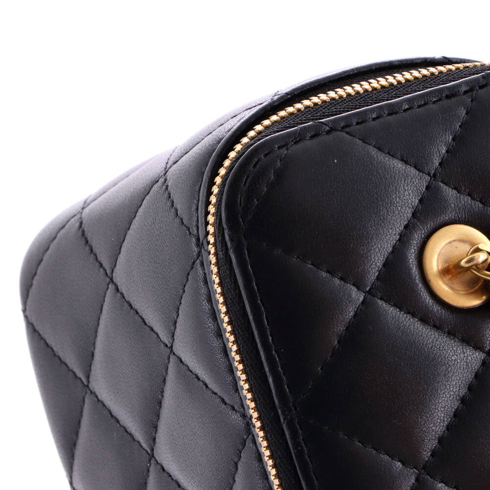 Chanel Small Coco de Toi Heart Vanity Case with Chain Quilted Lambskin - Picture 7 of 7